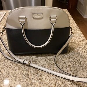 Kate Spade Wellesley Grove Black and White Purse